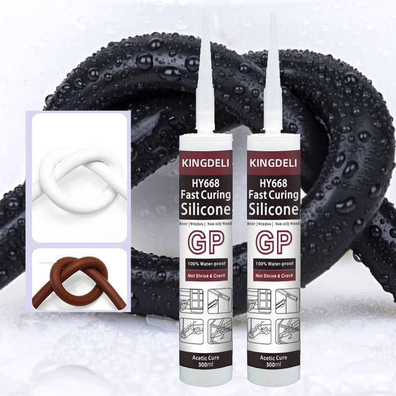 Sigillante di vetro del silicone dell'acquario, chiara colla impermeabile del silicone con Grey Black Color