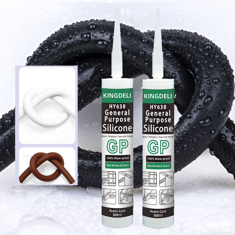 Colore bianco del sigillante adesivo di vetro del silicone del GP chiaro per la finestra
