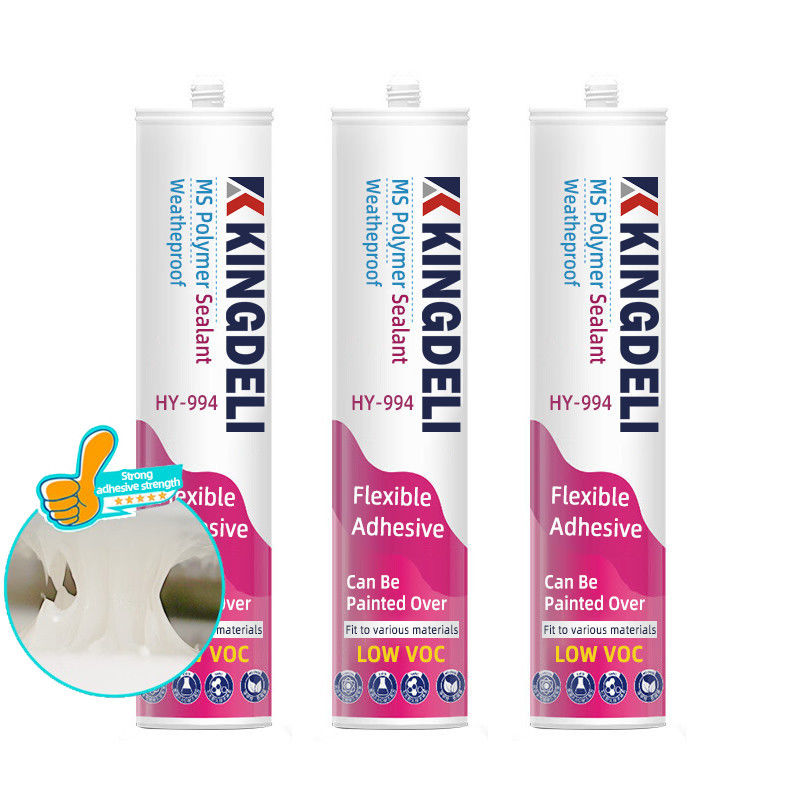 Colore Bianco Adesivo a base di MS polimero sigillante a basso odore resistente alle intemperie