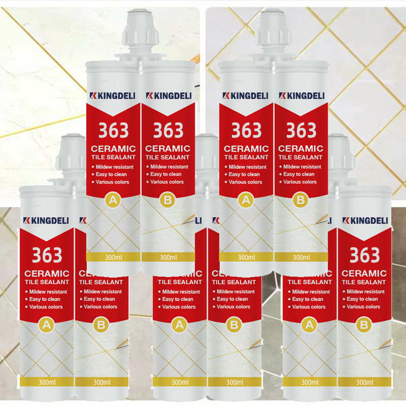 Gold Glitter Due parti Epoxy Grout Sealer Caulk Proof For Tile Gap Filling