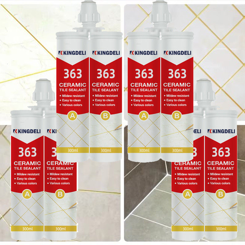 2 parti impermeabile colla epoxi per piastrelle, sigillante per la fessura delle piastrelle colore bianco 300 ml